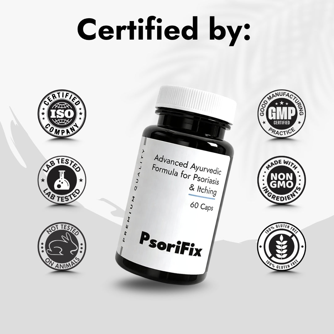 Advanced Ayurvedic Psoriasis Capsules (60 Caps) | Skin & Itching Support