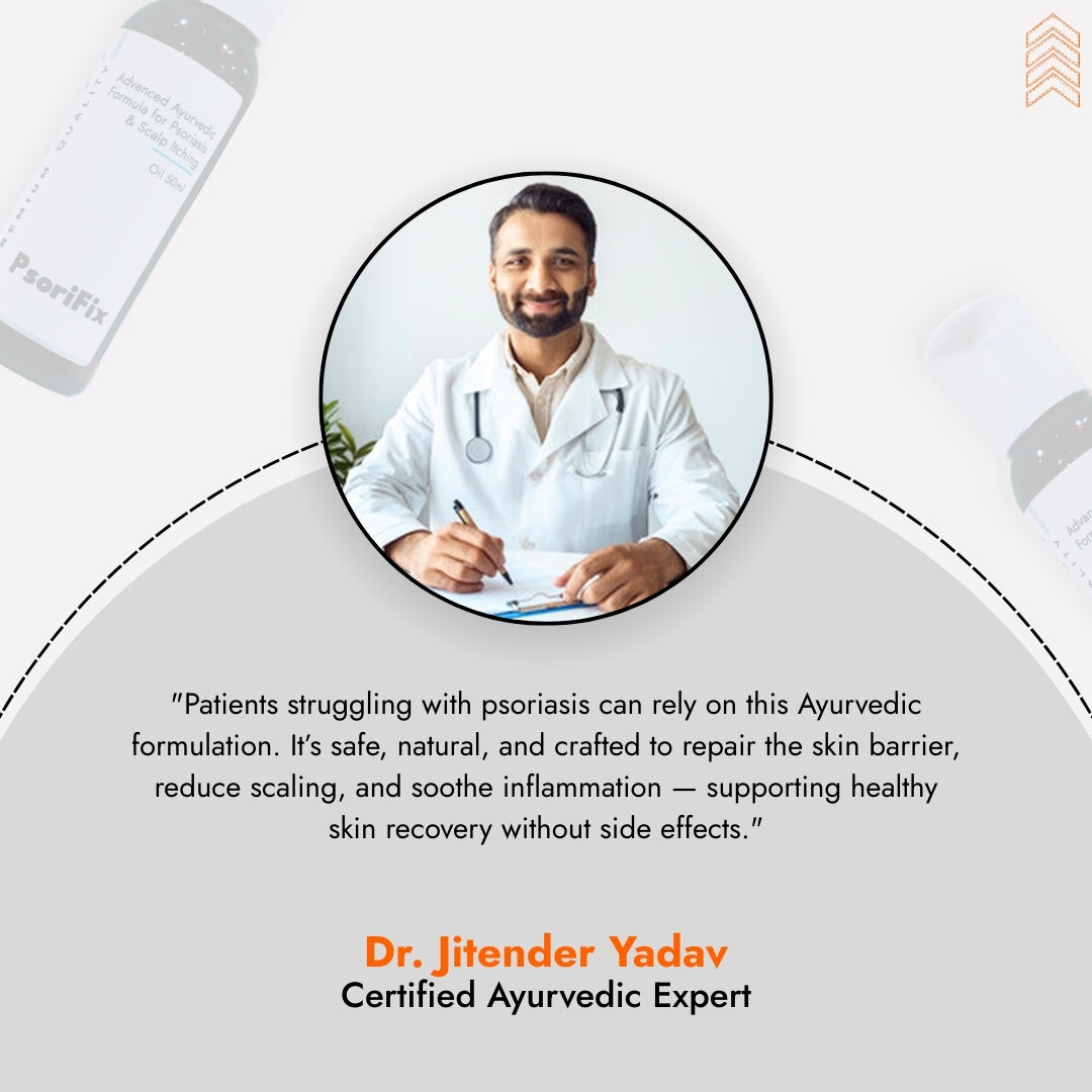 Ayurvedic Natural Oil for Psoriasis & itching (for Day Use)